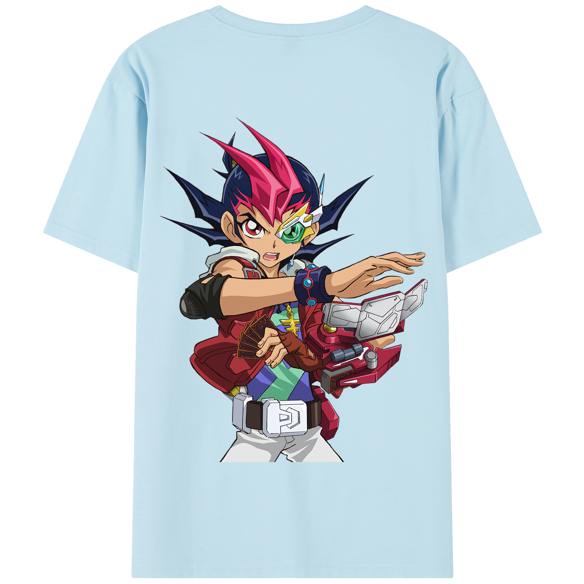 （画像用） 遊☆戯☆王 Yu-Gi-Oh! 綿100％半袖Tシャツ（背面プリント）